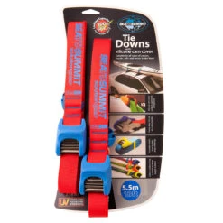 Sea To Summit Tie Downs With Silicone Cam Cover Horlogebandje 5,5m Paar, Rood/blauw