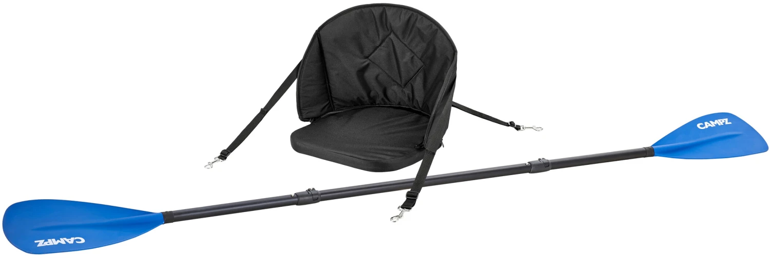 CAMPZ Universal Kayak Set Voor SUP's, Zwart 3 CAMPZ Universal Kayak Set Voor SUP's, Zwart
