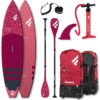 Fanatic Diamond Air Touring SUP Package 11'6"x31" Inflatable SUP With Paddle And Pump -Watersportwinkel fanatic diamond air touring sup package 116x31 inflatable sup with paddles and pump 1