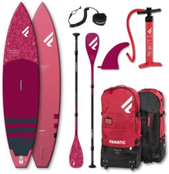 Fanatic Diamond Air Touring SUP Package 11'6"x31" Inflatable SUP With Paddle And Pump