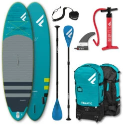 Fanatic Fly Air Premium/Pure SUP-Pakket 10.4" Opblaasbare SUP Met Peddel En Pomp
