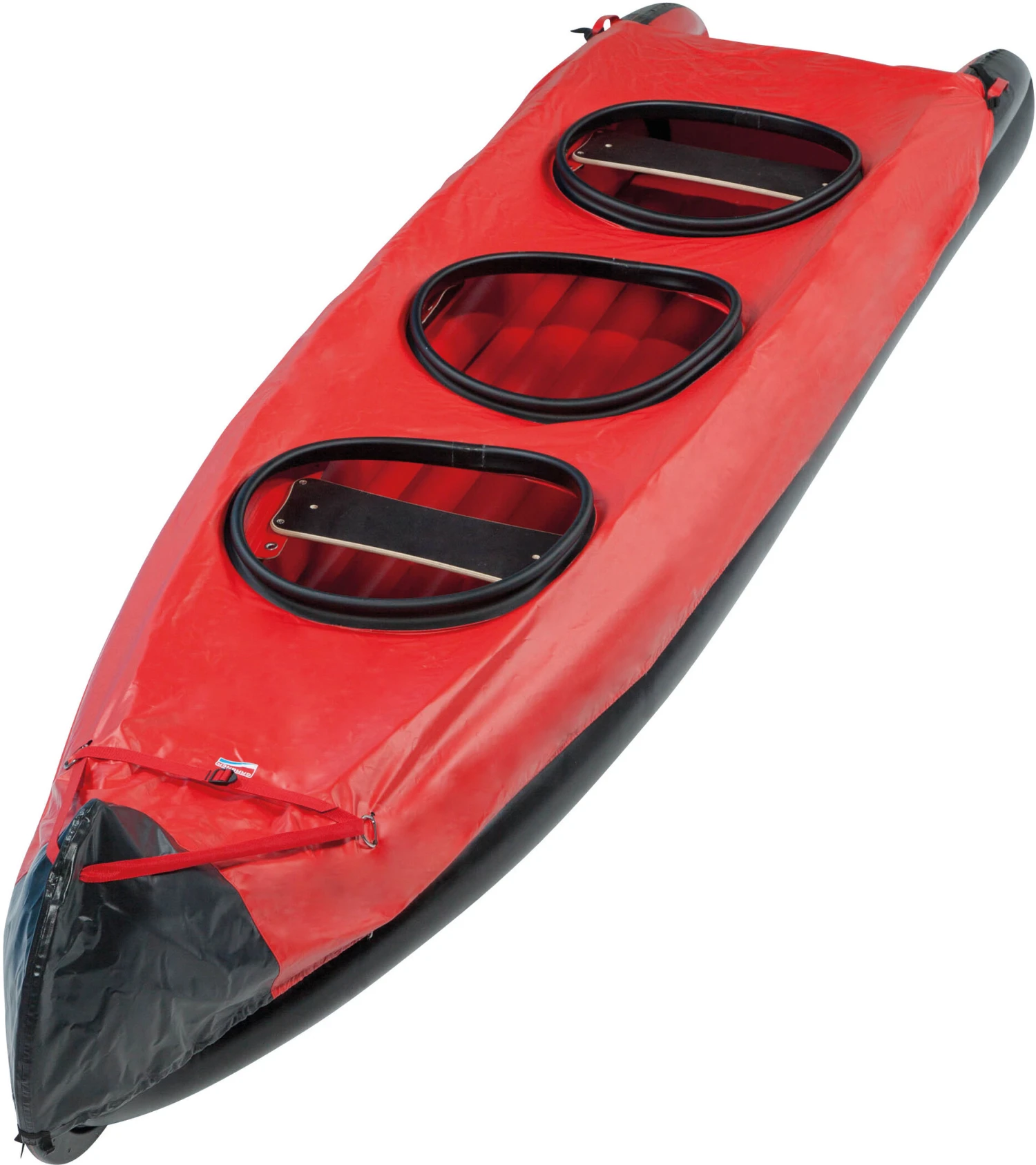 Grabner Speed Spraycover Voor De Hele Boot, Rood/zwart 3 Grabner Speed Spraycover Voor De Hele Boot, Rood/zwart
