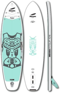 Indiana SUP 10'6 Fit Opblaasbaar SUP Board, Wit/zwart