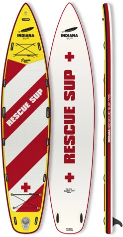 Indiana SUP 11'6 Rescue Opblaasbare SUP, Wit/rood