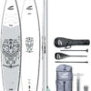 Indiana SUP 14'0 Touring Pack Premium 3-delige Carbon Peddel/pomp/reparatieset, Wit/grijs 1 Indiana SUP 14'0 Touring Pack Premium 3-delige Carbon Peddel/pomp/reparatieset, Wit/grijs -Watersportwinkel indiana sup 140 touring pack premium 3 piece carbon paddle pump repair kit white black grey 1