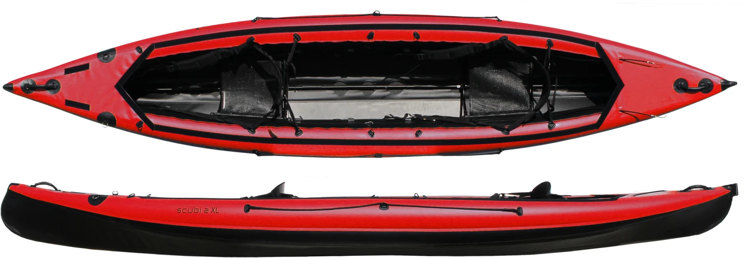Nortik Scubi 2 XL Kajak, Rood/zwart 3 Nortik Scubi 2 XL Kajak, Rood/zwart