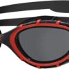 Zoggs Predator Flex Polarized Bril S, Rood/zwart